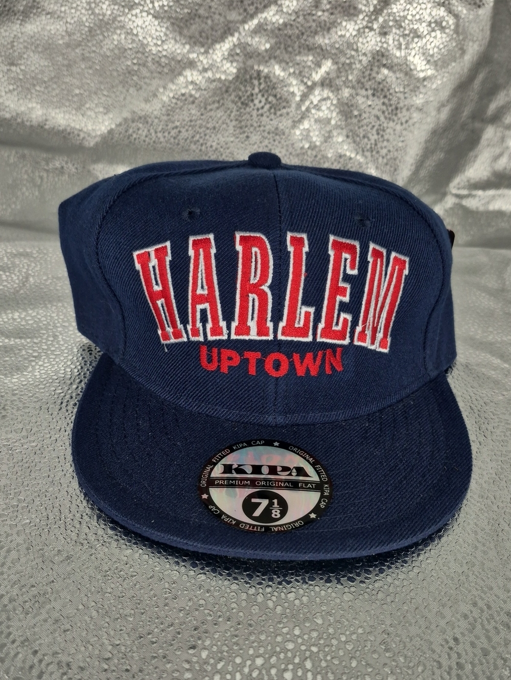 KIPA HARLEM Uptown Fitted 7 1/8 Navy Hat - New